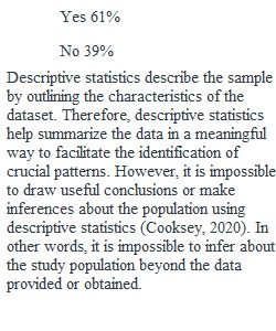 Week 6 Identifying and Interpreting Descriptive Statistics